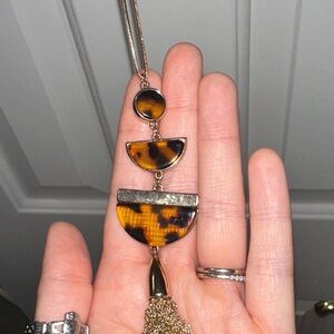 Adjustable Long statement necklace